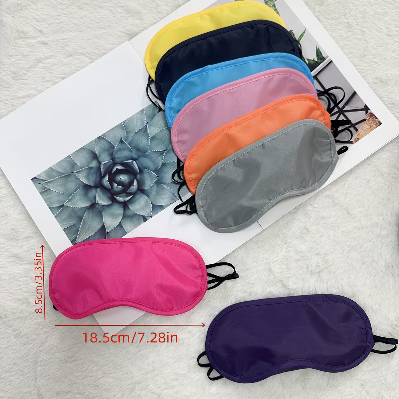 14pcs Colorful Sleep Masks Set – Light Blocking Eye Masks with Nose Bridge for Travel & Sleep
