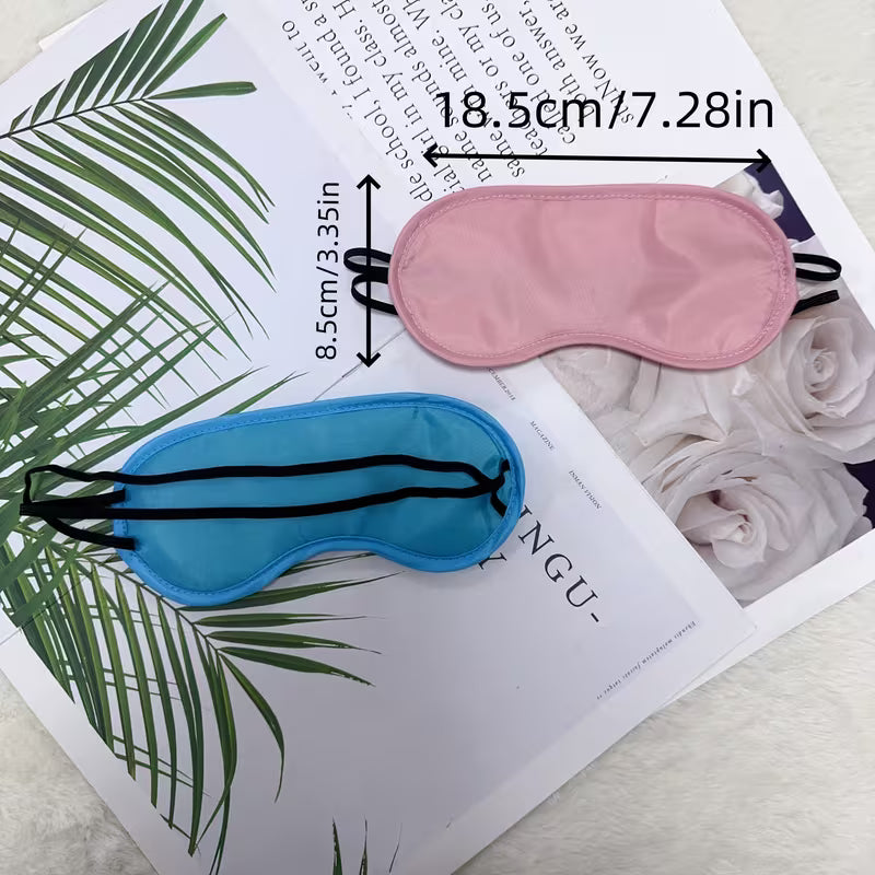 Set of 12 Assorted Colored Sleep Masks – Soft Adjustable Eye Masks for Travel & Rest