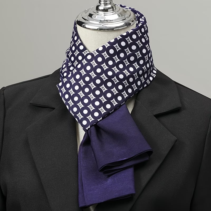 Men’s Satin-Like Elegant Scarf – Luxury Necktie Alternative for Formal & Casual Wear